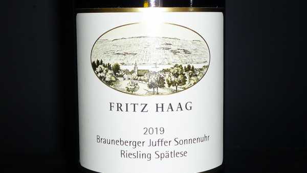 Fritz Haag Brauneberger Juffer Sonnenuhr Riesling Spätlese 2019