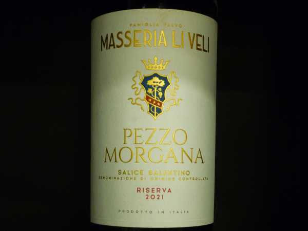 Masseria Li Veli Pezzo Morgana Salice Salentino Riserva 2021