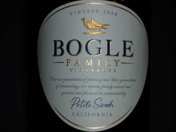 Bogle Petite Sirah California 2020