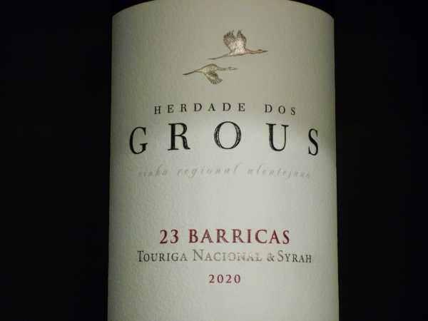 HERDADE DOS GROUS 23 BARRICAS 2020 Restmenge