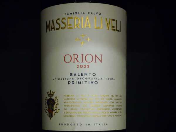 Masseria Li Veli Orion Primitivo I.G.T. 2022